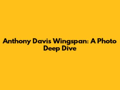 Anthony Davis' Wingspan: A Photo Deep Dive