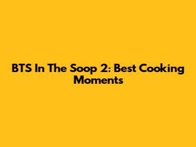 BTS In The Soop 2: Best Cooking Moments