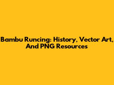 Bambu Runcing: History, Vector Art, And PNG Resources