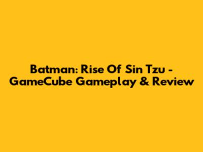 Batman: Rise Of Sin Tzu - GameCube Gameplay & Review