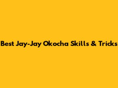 Best Jay-Jay Okocha Skills & Tricks