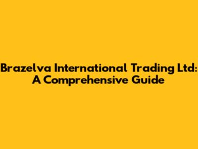 Brazelva International Trading Ltd: A Comprehensive Guide