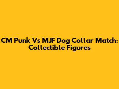 CM Punk Vs MJF Dog Collar Match: Collectible Figures
