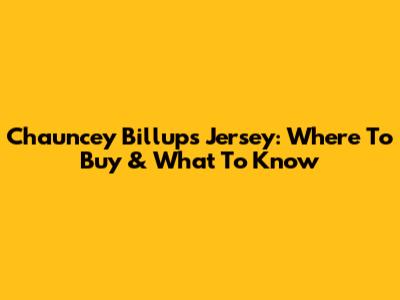 Chauncey Billups Jersey: Where To Buy & What To Know