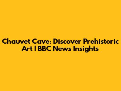 Chauvet Cave: Discover Prehistoric Art | BBC News Insights