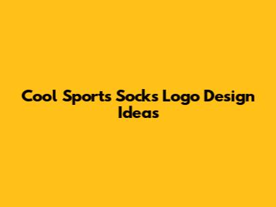 Cool Sports Socks Logo Design Ideas