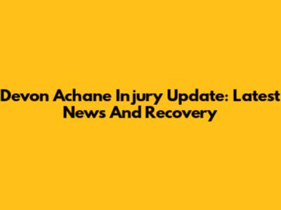 Devon Achane Injury Update: Latest News And Recovery