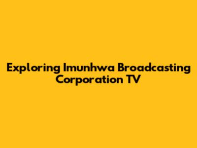 Exploring Imunhwa Broadcasting Corporation TV