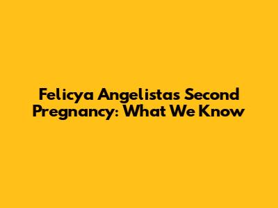 Felicya Angelista's Second Pregnancy: What We Know