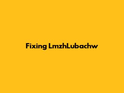 Fixing LmzhLubachw
