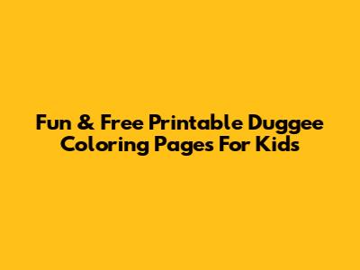 Fun & Free Printable Duggee Coloring Pages For Kids
