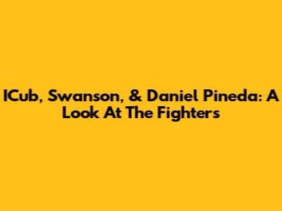 ICub, Swanson, & Daniel Pineda: A Look At The Fighters