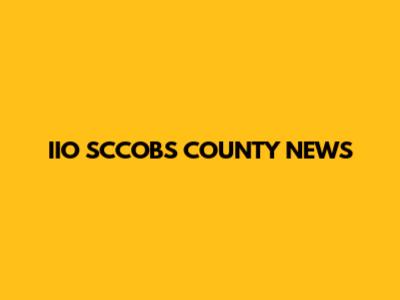 IIO SCCOBS COUNTY NEWS