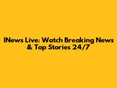 INews Live: Watch Breaking News & Top Stories 24/7