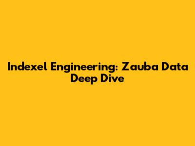 Indexel Engineering: Zauba Data Deep Dive