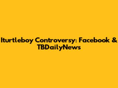 Iturtleboy Controversy: Facebook & TBDailyNews