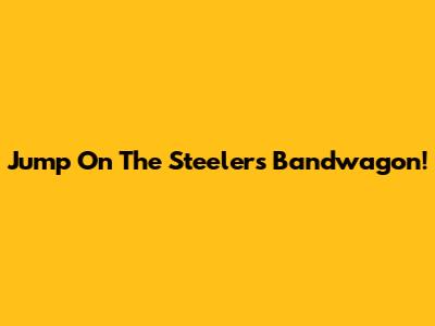 Jump On The Steelers Bandwagon!