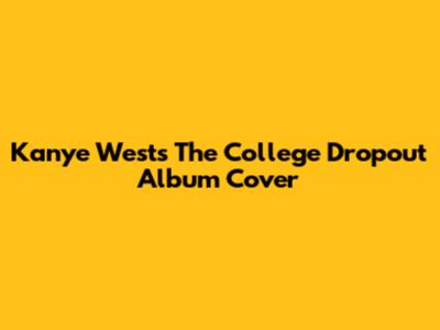 Kanye West's "The College Dropout" Album Cover