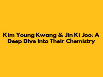 Kim Young Kwang & Jin Ki Joo: A Deep Dive Into Their Chemistry
