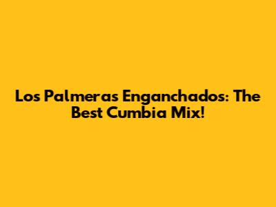 Los Palmeras Enganchados: The Best Cumbia Mix!