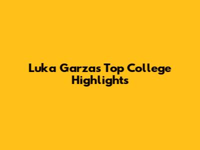 Luka Garza's Top College Highlights