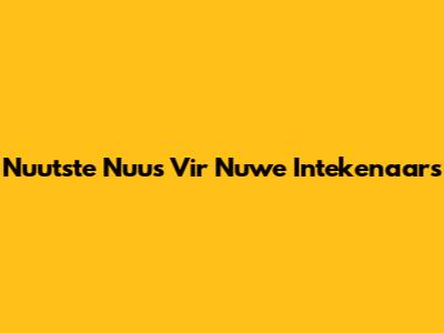 Nuutste Nuus Vir Nuwe Intekenaars