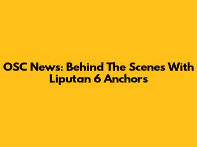 OSC News: Behind The Scenes With Liputan 6 Anchors