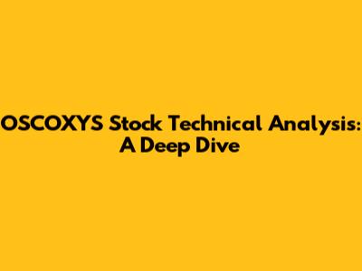 OSCOXYS Stock Technical Analysis: A Deep Dive