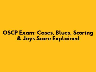 OSCP Exam: Cases, Blues, Scoring & Jays Score Explained