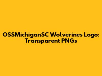 OSSMichiganSC Wolverines Logo: Transparent PNGs
