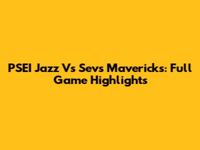 PSEI Jazz Vs Sevs Mavericks: Full Game Highlights