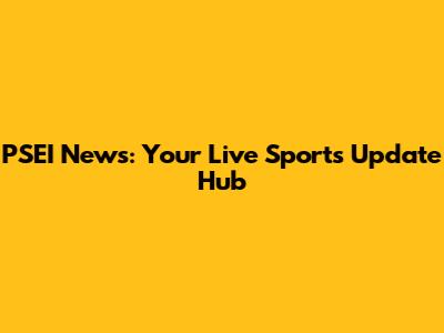 PSEI News: Your Live Sports Update Hub