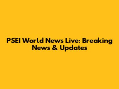 PSEI World News Live: Breaking News & Updates