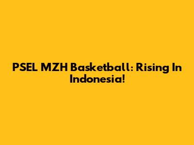 PSEL MZH Basketball: Rising In Indonesia!