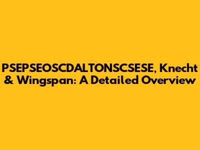PSEPSEOSCDALTONSCSESE, Knecht & Wingspan: A Detailed Overview