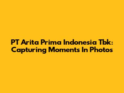 PT Arita Prima Indonesia Tbk: Capturing Moments In Photos