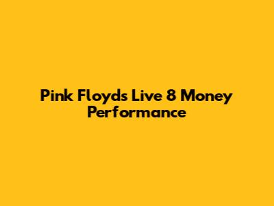 Pink Floyd's Live 8 "Money" Performance