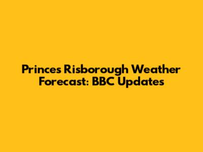 Princes Risborough Weather Forecast: BBC Updates