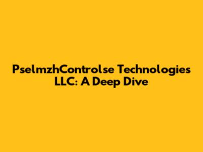 PselmzhControlse Technologies LLC: A Deep Dive