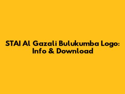 STAI Al Gazali Bulukumba Logo: Info & Download