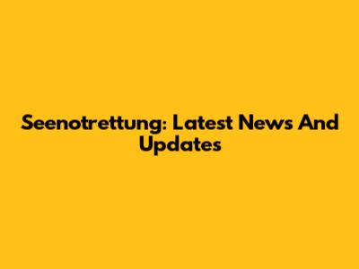 Seenotrettung: Latest News And Updates