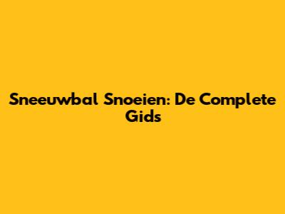 Sneeuwbal Snoeien: De Complete Gids