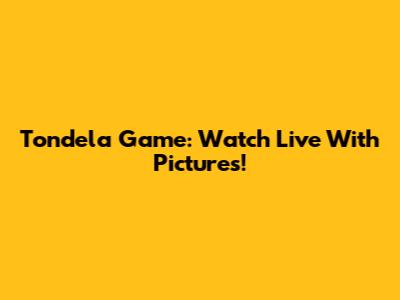 Tondela Game: Watch Live With Pictures!