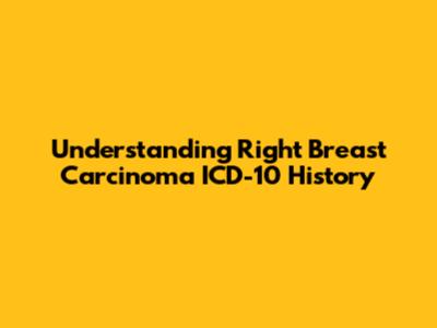 Understanding Right Breast Carcinoma ICD-10 History