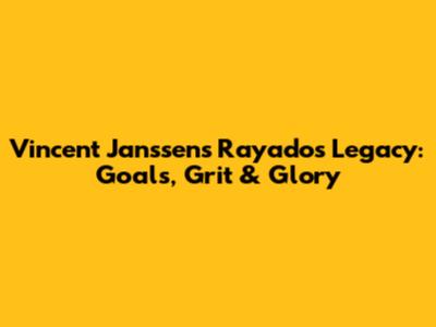 Vincent Janssen's Rayados Legacy: Goals, Grit & Glory