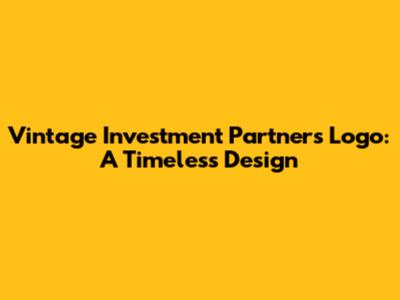 Vintage Investment Partners Logo: A Timeless Design