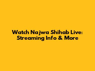 Watch Najwa Shihab Live: Streaming Info & More